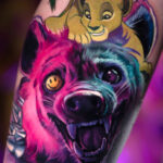 Pink hyena