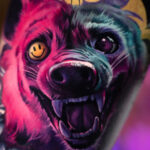 Pink hyena