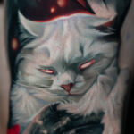 a white cat