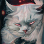 a white cat