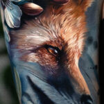 A fox in flowers