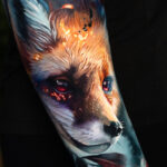 Fox with berries